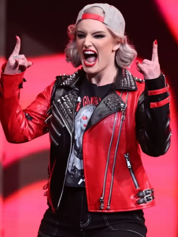 Toni Storm AEW 2025 Biker Leather Jacket