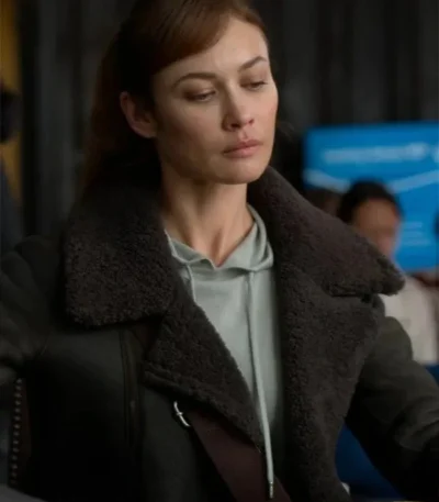 Treason 2022 Olga Kurylenko Black Jacket