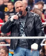 WWE Triple H Black Leather Jacket​