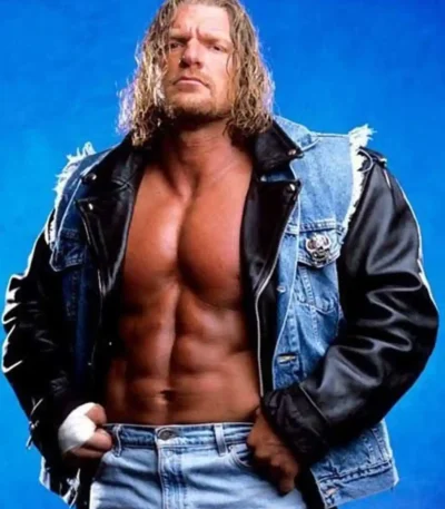 Triple H Denim Leather Jacket