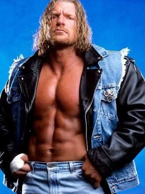 Triple H Denim Leather Jacket