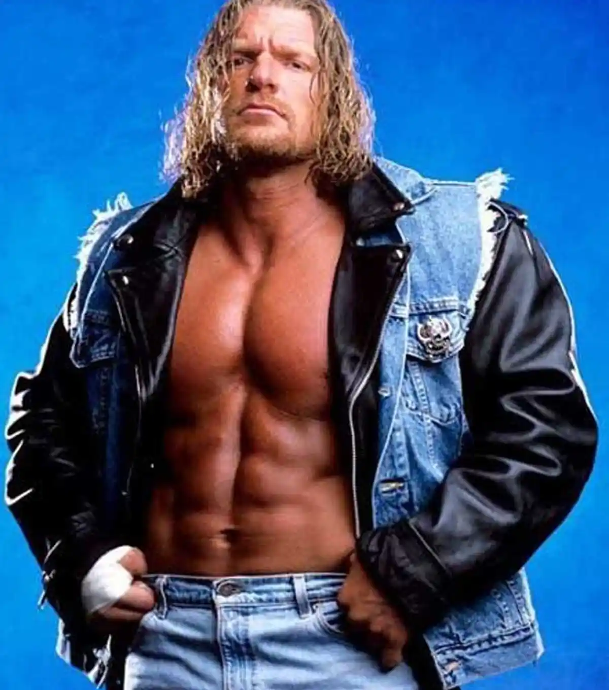 Triple H Denim Leather Jacket Triple H Denim Leather Jacket