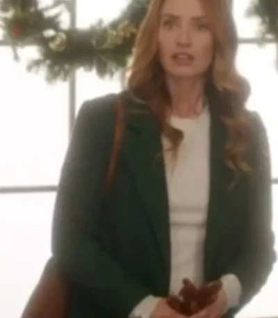 Twas the Text Before Christmas Merritt Patterson Green Coat