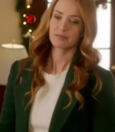 Twas the Text Before Christmas Merritt Patterson Green Coat