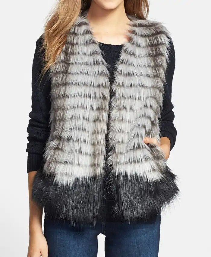 Two Tone Fur Vest Two Tone Fur Vest