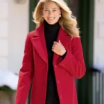 Vanessa Hope Memory Red Wool Coat