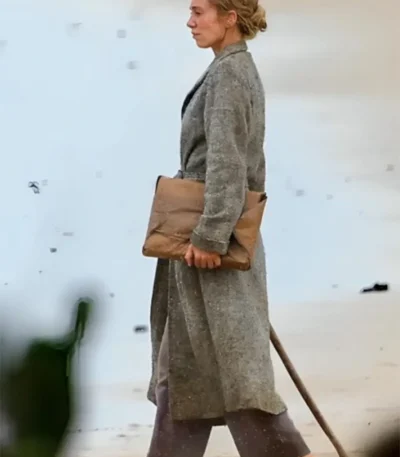 Vanessa Kirby Eden Grey Trench Coat