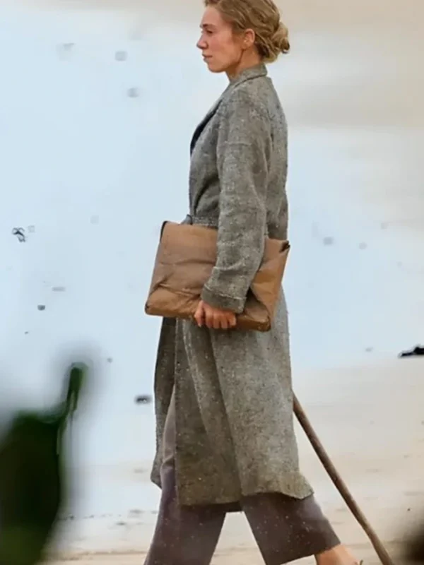 Vanessa Kirby Eden Grey Trench Coat
