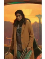 Varada Sethu Doctor Who S15 Yellow Wool Coat