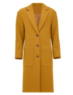 Varada Sethu Doctor Who S15 Yellow Wool Coat