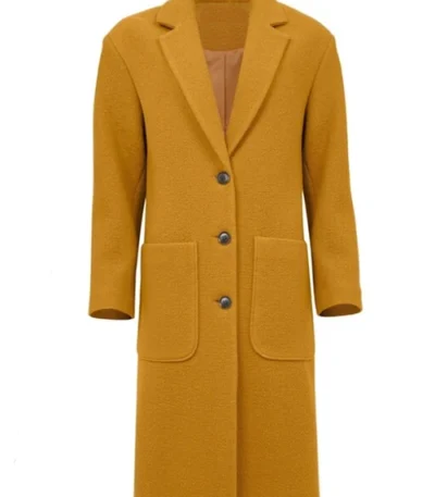 Varada Sethu Doctor Who S15 Yellow Wool Coat