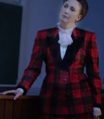 Vera Farmiga The Conjuring Last Rites Checkered Coat
