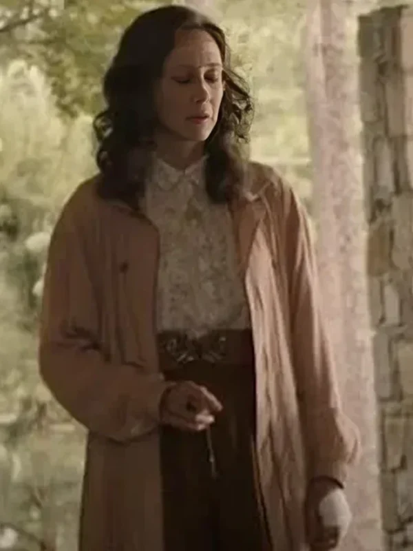 Vera Farmiga The Conjuring: Last Rites Pink Cotton Coat