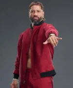 WrestleMania 42 Jey Uso Red Bomber Jacket