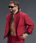 WrestleMania 42 Jey Uso Red Bomber Jacket