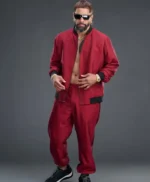 WrestleMania 42 Jey Uso Red Bomber Jacket