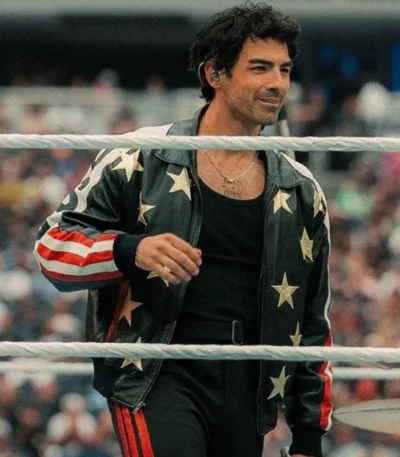 WrestleMania 42 Joe Jonas USA Leather Jacket