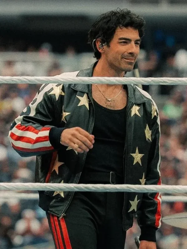WrestleMania 42 Joe Jonas USA Leather Jacket