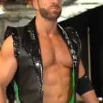 WrestleMania 42 LA Knight Black Leather Vest