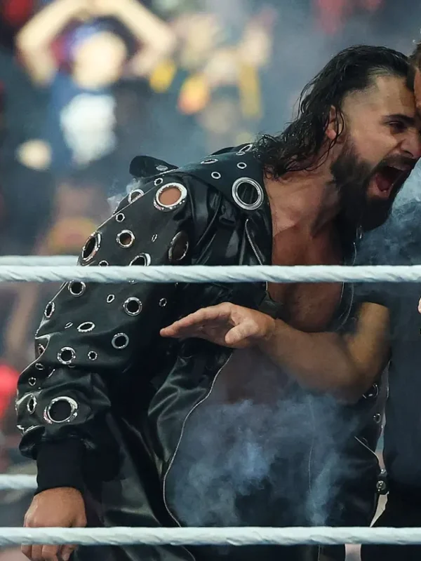 WrestleMania 42 Seth Rollins Leather Coat