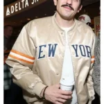 WWE Andrew Schulz Beige Bomber Jacket