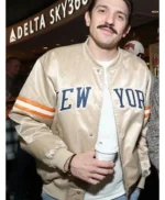 WWE Andrew Schulz Beige Bomber Jacket