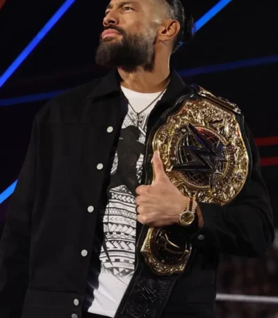WWE Backlash Roman Reigns Black Cotton Jacket