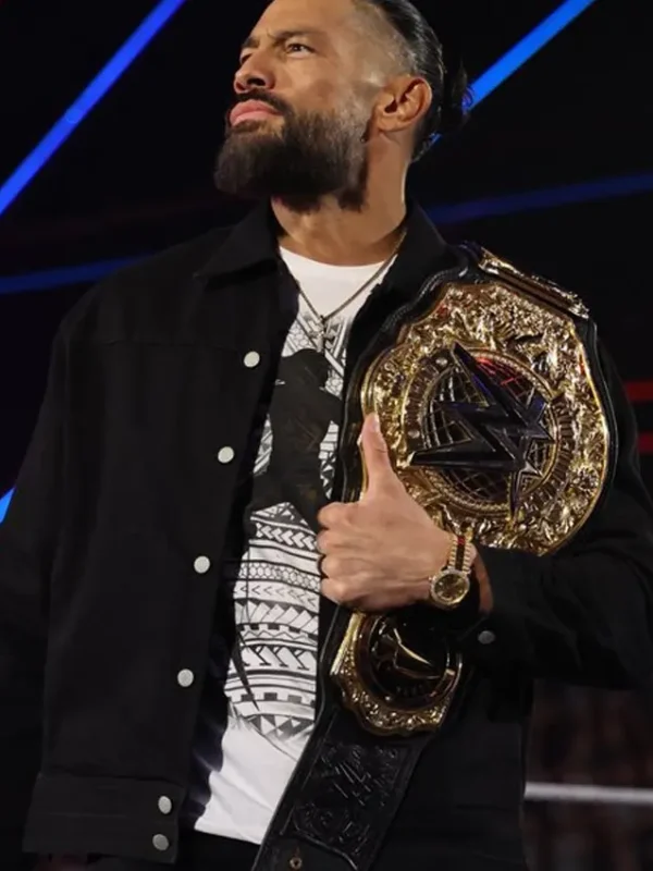 WWE Backlash Roman Reigns Black Cotton Jacket