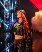 WWE Becky Lynch Black Grommet Jacket