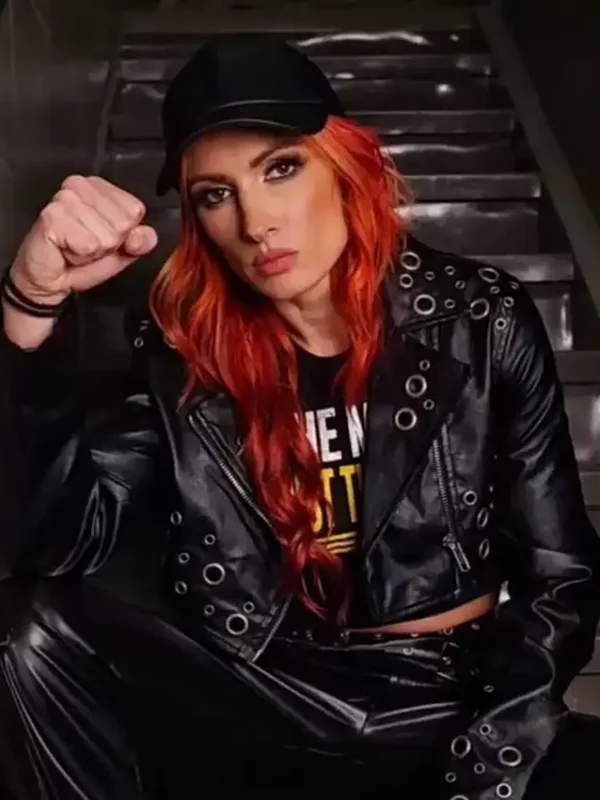 WWE Becky Lynch Black Grommet Jacket