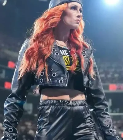 WWE Becky Lynch Black Grommet Jacket