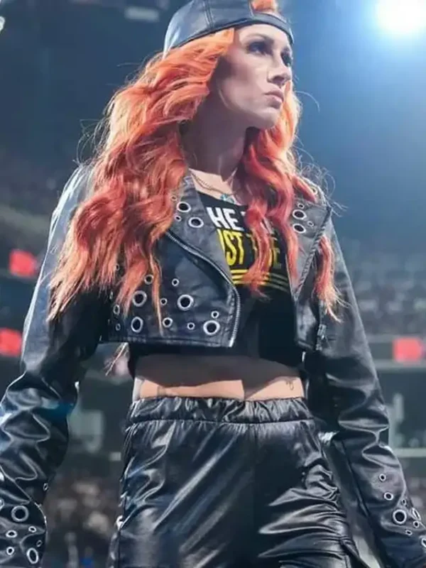 WWE Becky Lynch Black Grommet Jacket
