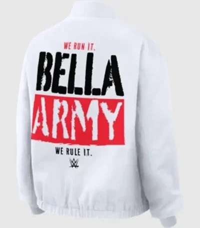 WWE The Bella Twins White Bomber Jacket