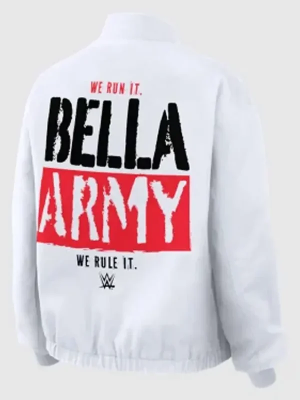 WWE The Bella Twins White Bomber Jacket