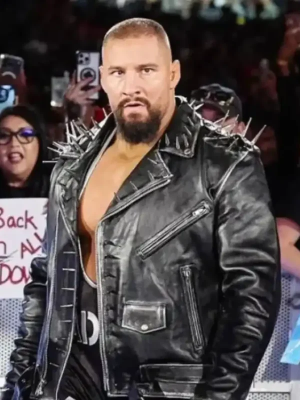 WWE Bron Breakker Spiked Leather Jacket