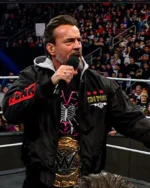 CM Punk Black Bomber Jacket