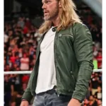 WWE Edge Green Leather Jacket