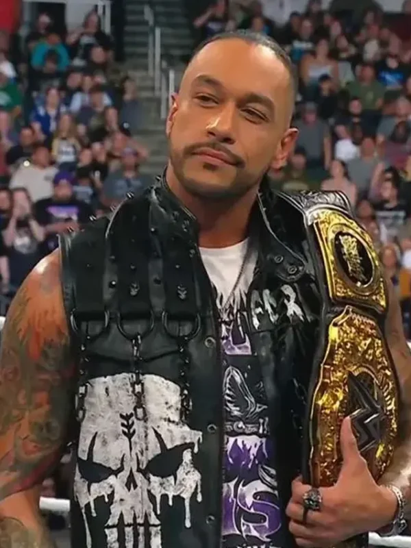WWE Money In The Bank 2024 Damian Priest Black Vest