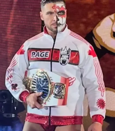 WWE NXT Ethan Page White Jacket