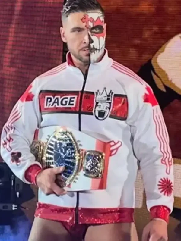 WWE NXT Ethan Page White Jacket