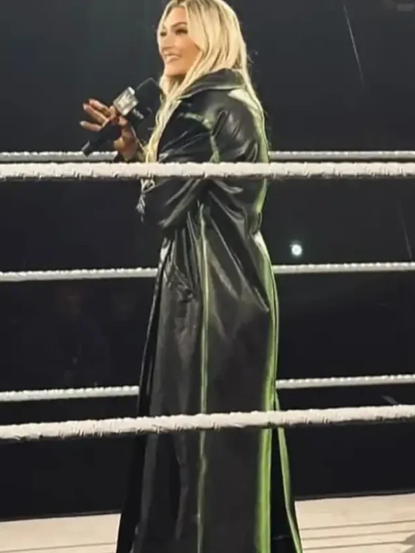 WWE NXT Izzi Dame Black Leather Coat