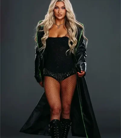 WWE NXT Izzi Dame Black Leather Coat