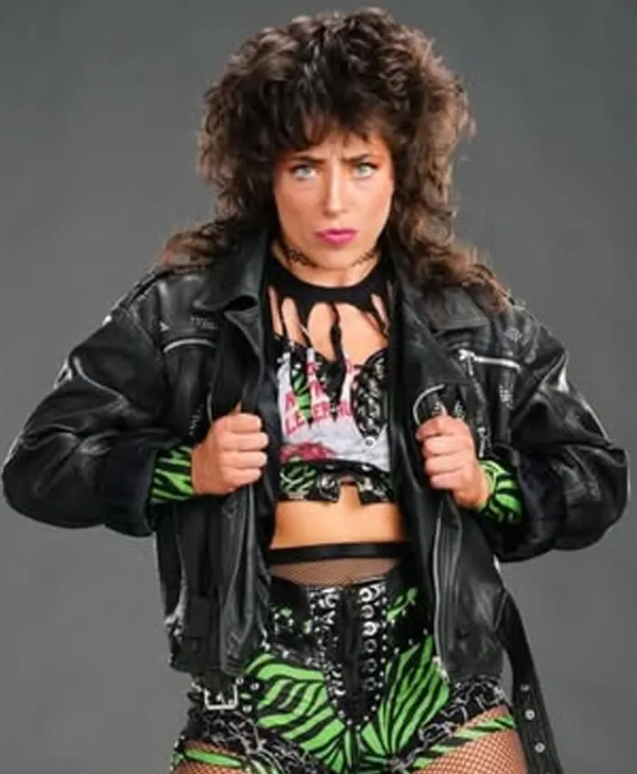 WWE NXT Lizzy Rain Leather Jacket WWE NXT Lizzy Rain Leather Jacket