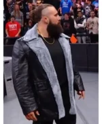 WWE NXT Tony D’Angelo Black Shearling Jacket