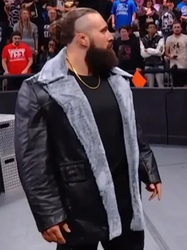 WWE NXT Tony D’Angelo Black Shearling Jacket