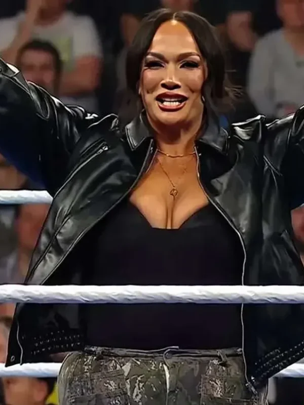 WWE Nia Jax Black Leather Jacket