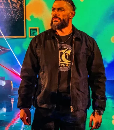 WWE RAW 2026 Roman Reigns Black Jacket