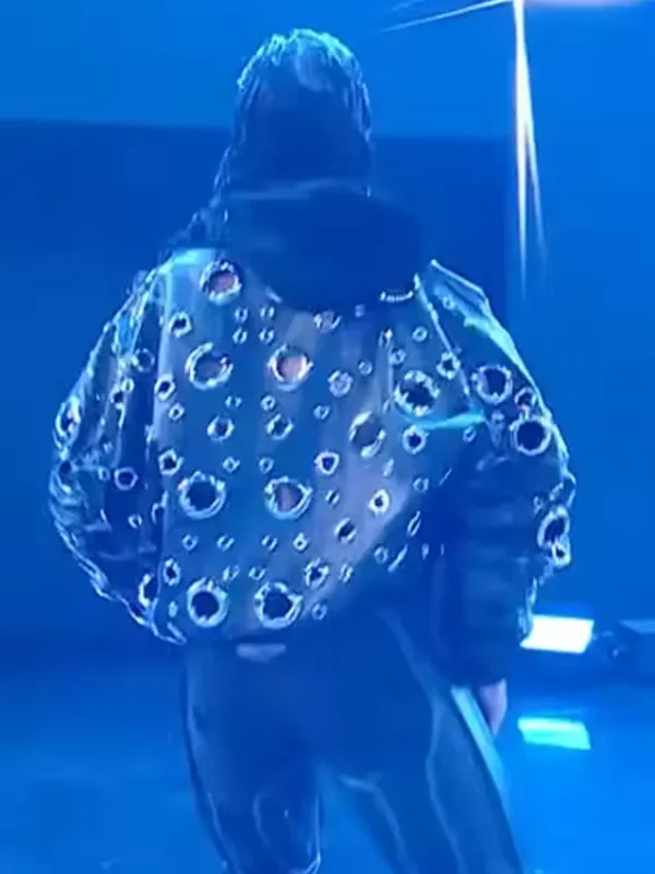 RAW 2026 Seth Rollins Grommets Leather Jacket
