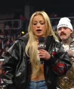 WWE RAW Liv Morgan Black Leather Jacket