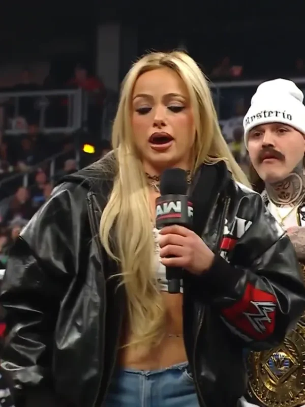 WWE RAW Liv Morgan Black Leather Jacket